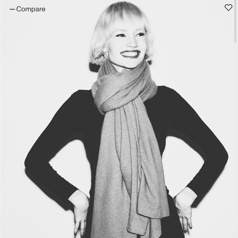 MZ Wallace Cashmere Travel Wrap in Light Grey - NWT!